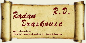 Radan Drašković vizit kartica